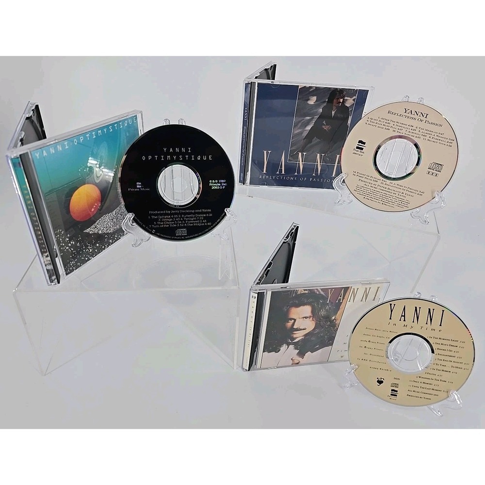 Yanni CD Lot 3 Reflections Of Passion In My Time Optimystique New Age Excellent